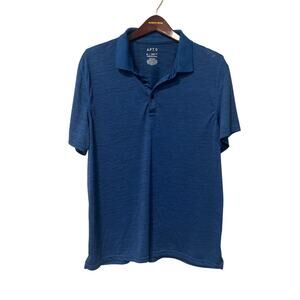 Men's Blue Performance Golf Shirt Polo Shirt, Size XL, 1376-V